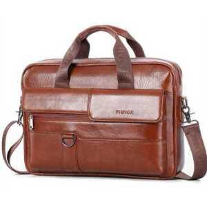 지퍼 서류가방 비즈니스 상품 남성 노트북 소가죽 크로스백