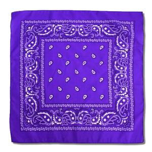 정성모아드림- 등산손수건 보라색 반다나 페이즐리 큰 손수건