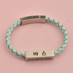 댕댕이 이름표 가죽 목걸이 강아지 써지컬 펜던트 인식표 고양이