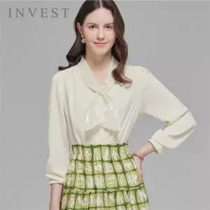 [인베스트] 페미닌진주리본넥블라우스_INI4S3BL5041