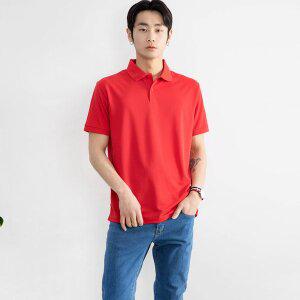 [리빌모아]남여공용 쿨 반팔 카라 티셔츠 반팔 맨투맨 니트 커플티셔츠 반팔티셔츠 DJ-KAH-SDAE711M-레드