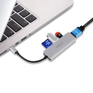 Type-C to UHD 4K HDMI/USB3.0/SD/MicroSD 4 in 1 아답터 NEXT-317TCH
