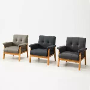 솔트 라인 1인용 원목 가죽소파 팔쿠션형 mif012