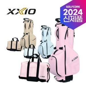 [2024년신제품] GGC-X160 레이디스 에센셜 PU원단 9.5인치 캐디백 보스톤백세트-3종칼라