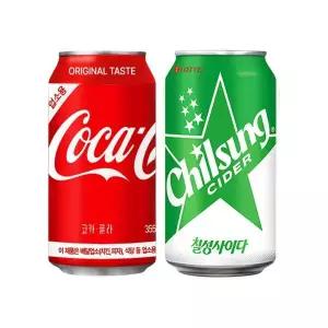 (주)서희에프앤비 코카콜라 355ml 12캔 + 칠성사이다 355ml 12캔