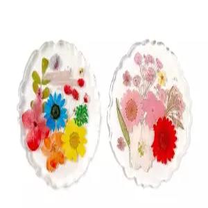 (TD) 레진아트 압화 티코스터 만들기 - 1인세트