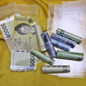 용돈 말이 투명돈봉투 OPP돈비닐 10장 선물 포장 박스