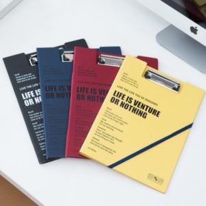 감각적인 그래픽 문서 클립 파일 4컬러 덮개 집게 서류철