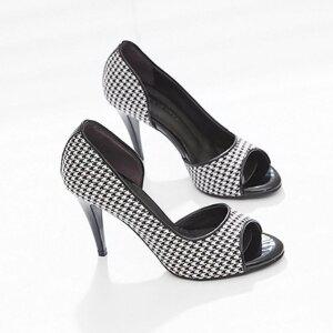 [지젤슈즈]무늬패턴 세련된 오픈토/[2219]