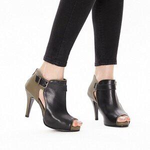 [지젤슈즈]벨트 포인트 토오픈부티/ [3888]