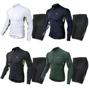 [MCN] 긴팔+4부 반바지 싸이클복 자전거옷 의류 복장 콘트래스트