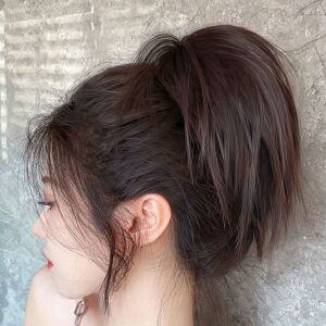 여성 삔 실 패션 올림 셋트 페이크 머리 볼륨 묶음 세트 검정 가발 고정 헤어 핀 대용량