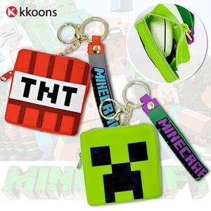 꾼스 마인크래프트 굿즈 장난감 피규어 키링 동전지갑 열쇠고리