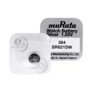 시계건전지 수은전지 건전지 364 무라타 SR621SW 1알 1.55V