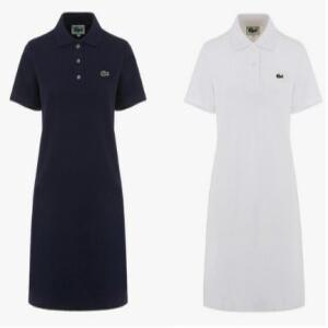 라코스테 여성 릴렉스핏 카라 반팔 원피스