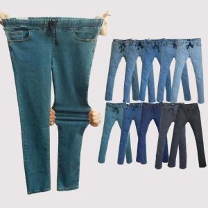 남자 고무줄 4XL 이지 큰사이즈 청바지_3