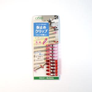 (오렌지미싱) 크로바 미니 시침집게 10개 시침클립 Clover 22-743