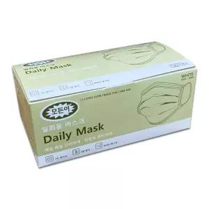 모든이 일회용마스크 50매 흰색 비말차단