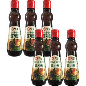 백설 통들깨 들기름 320ml 6개