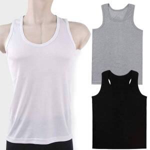 3장세트 마마로 무지 골지 순면 망고나시 남자 런닝 면티 민소매