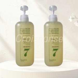 헤드스파7 비오틴 트리트먼트 샴푸 두피영양 740g 2개