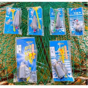 친환경묶음추 원투채비 묶음 바늘 바다민물 백조기 낚시용품 봉돌