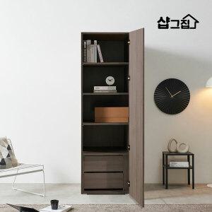 글래스 드레스룸 학생 원룸 일반도어 싱글 옷장 600 시스템장 서랍장형 선반형