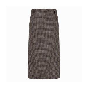 [하프클럽/온앤온]잔체크 사이드슬릿 H라인 스커트(JW2WSB36)