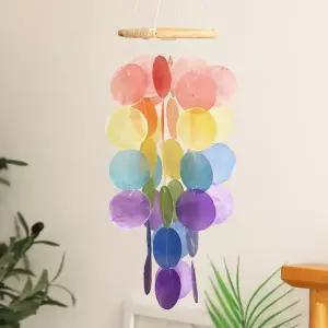 [보리보리/투에스벅]아름다운 소리를 내는 무지개품은 자개 모빌 썬캐쳐