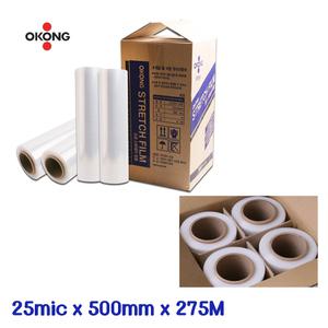 회사 제품보호 파레트랩핑 25mic 공업용랩 4롤 이사용품패킹 기계보관시 바람막이용 사업장