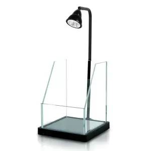 파손제로 TL 15 팔루다리움 올디아망 어항 15x15x20cm 5T+조명+받침대 세트 아쿠아유쥬