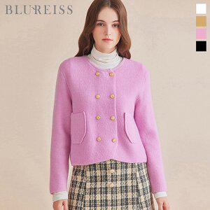 [블루레이스]더블버튼라운드넥니트가디건_BI4W3KC4501