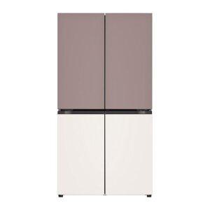 [LG]전자 4도어 870L 메탈 핑크+베이지 양문형냉장고 T875MKE111 무료배송상품