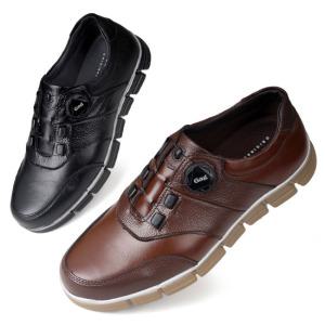 에스유니 소가죽 발편한 다이얼 남성캐주얼화 남성화 효도화