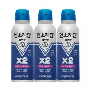 멘소래담 스프레이 딥앤쿨 150mlx3개 쿨타입 타박상 통증완화 뿌리는 에어파스