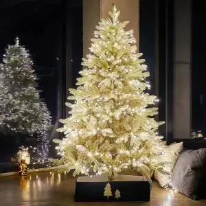 [디오트리]1.6m~1.9m  바닐라그린 무장식 크리스마스 트리 세트 지네 전구 보관가방 증정