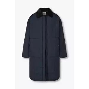 [롯데백화점]스튜디오톰보이 9174413987  코듀로이 카라 퀼팅 롱점퍼(양말 증정)