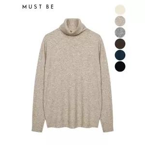 [하프클럽/머스트비]여성 베이직 터틀넥 울 니트