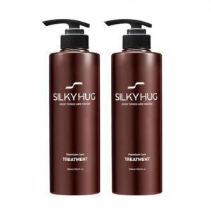 실키허그 헤어트리트먼트 미용실 홈케어 500ml 2개