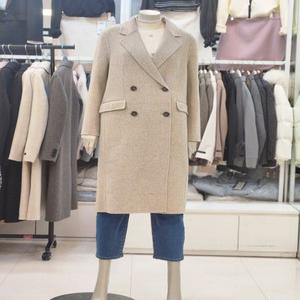 [숲]여성 더블버튼 핸드메이드 롱 코트 OABHCQ7