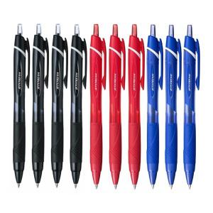 미쯔비시 유니 제트스트림 볼펜 0.7mm 혼합 10개 세트 유성 노크식 SXN-150