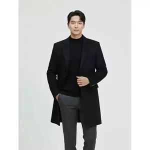 [파크랜드]다크 네이비 캐시미어 혼방 2버튼 체스터 코트 AA2OH405S_P376036096