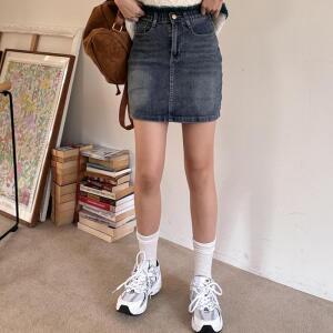 빅사이즈 410 깔끔데님숏스판치마바지 DCAS992