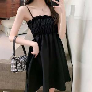 [KGPQ5P83_4A]가슴 끈나시 미니원피스 민소매 데이트룩