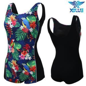 XBLUE 여성 사각 아쿠아로빅 수영복 X21731 실내수영장용