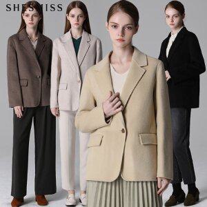 [쉬즈미스]SHESMISS)] 울 블렌드 싱글 재킷