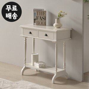 [벤티스가구]베르 엔틱 콘솔 원목 복도장 현관 테이블 미니 콘솔 테이블 폭좁은 슬림 복도(805)