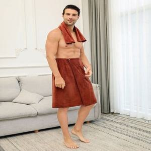 남성 웨어러블 스커트 가운 홈웨어 사우나 샤워가운 (WE15FD8)