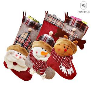 크리스마스 양말 주머니 대형 트리 선물 데코 장식 산타 루돌프 인테리어