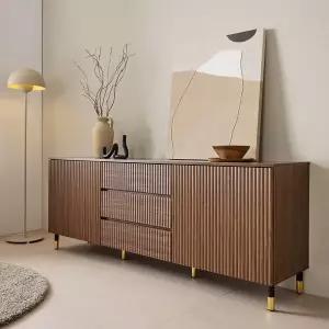 플랜데코 켄트 높은 템바보드 티비다이 거실장 1800